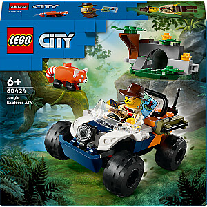 LEGO City Jungle Explorer visurgājējs ar sarkano pandu (60424)