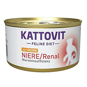 KATTOVIT NIERE/RENAL Kaķu vistas kanna 85 g kaķiem