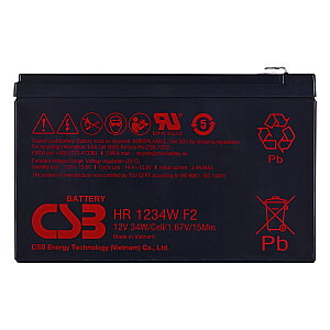 Akumulators HR1234WF2 CSB 9Ah 12V