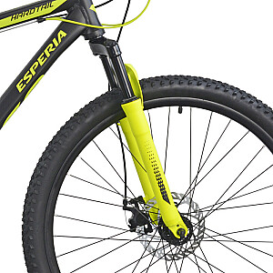Vīriešu kalnu velosipēds Esperia Draco 27.5 melns/zaļš matēts (Rata izmērs: 27.5 Rāmja izmērs: M)