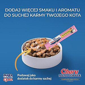 INABA Churu Meal Topper Tuncis ar lasi - Kaķu kārums - 4 x 14g