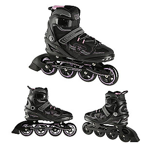 NILS EXTREME ROLLER SKATES NA9157 MELNA/PURPLA IZMĒRA. 41