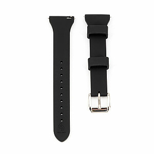 Connect 22mm T-buckle Silicone Loop (130mm M/L) Black