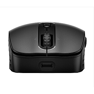 HP 695 Wireless Bluetooth Mouse - Wireless Qi-Charging, Programmable, 4-way Scrolling - Black