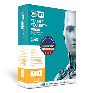 ESET Smart Security Premium BOX 1 - darbvirsmas licence uz 1 gadu