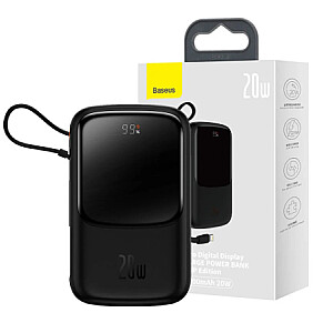 Baseus Qpow Pro Overseas Edition 10000 mAh 20 W melns