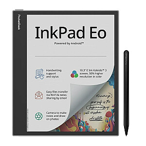 Elektroniskā grāmata PocketBook InkPad Eo 10,3" E-Ink Kaleido 3 64 GB WI-FI Mist Grey