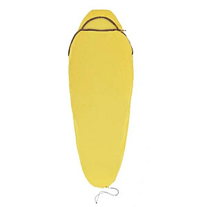 Вкладыш в спальный мешок Sea To Summit Reactor — Mummy W/ Drawcord — компактный, желтый