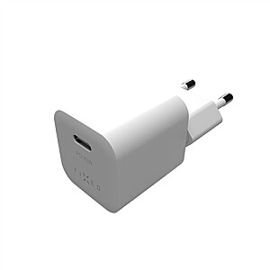 FIXED Mini USB-C Travel Charger 25W, White
