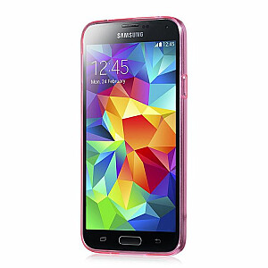 Samsung G900 Galaxy S5 Light series ТПУ HS-T003 Розово-красный