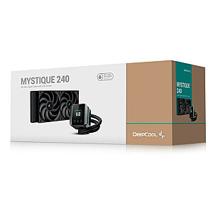 DeepCool MYSTIQUE 240 CPU Universālais šķidruma dzesētājs 12cm Melns 1 gab.