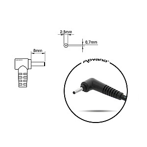 Lādētājs/barošanas avots Mitsu 19v 2.1a (2.5x0.7) - Asus ZM/AS1921 40W