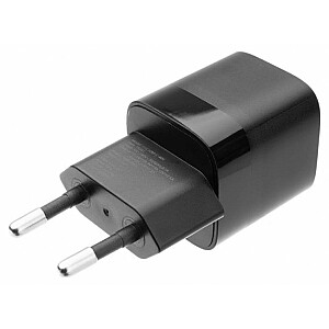 Fiksēts Mini USB-C 30 W + USB-C–USB-C kabelis, melns