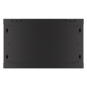 Шкаф подвесной 19 дюймов 6U 600x450 перфорированные двери (плоская упаковка) черный