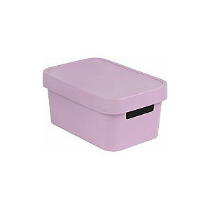 Коробка с крышкой Infinity Recycled 4,5L 27x19x12см розовая