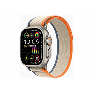 Apple Watch Ultra 2 GPS + Cellular, титановый корпус, 49 мм, с оранжево-бежевым шлейфом — S/M Водонепроницаемость, защита от брызг, защита от коррозии, защита от пыли