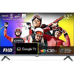 Telewizor CHiQ L32H8CG 32 collas ar LED fona apgaismojumu, FullHD, Google TV, Dolby Vision, Dolby Atmos
