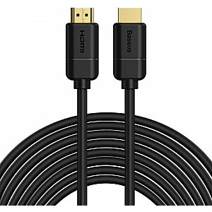 Baseus HDMI 2.0 kabelis, 4K, 30 Hz, 3D, HDR, 18 Gbps, 8 m (melns)