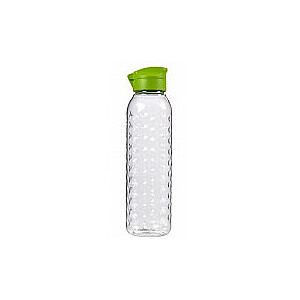 Бутылка Dots 0,75 л прозрачная / зеленая