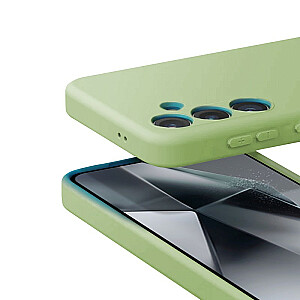 Цветной чехол Samsung Galaxy S24 зеленый