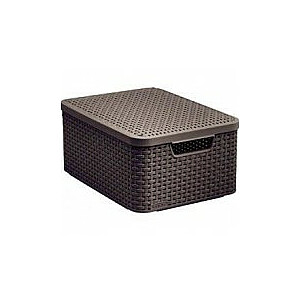 Коробка с крышкой Style M 39,3x29,3x18,7см темно-коричневая