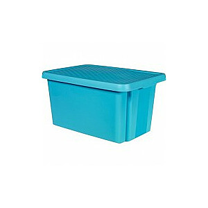 Коробка с крышкой Essentials 45л 40x57x30см синяя