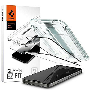 Spigen Glas.TR iPhone 15 Pro Max 6.7" "EZ FIT" 2 gab dzidrs rūdīts stikls AGL06872