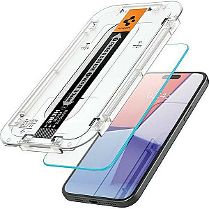 Spigen Glas.TR iPhone 15 Pro Max 6,7" "EZ FIT" 2 шт. прозрачное закаленное стекло AGL06872