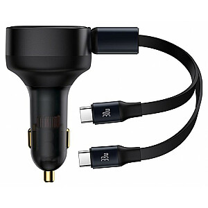 Baseus Enjoyment с кабелями USB-C, 33 Вт (черный)