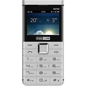 Mobilais telefons Maxcom MM760 ar divām SIM kartēm, balts