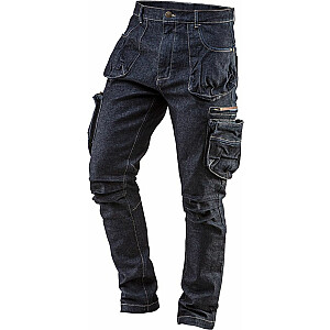 Darba bikses ar 5 kabatām no džinsa, XL izmērs