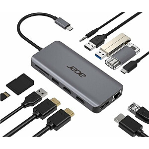 Док-станция Acer USB Type-C, шнур питания EU/CH
