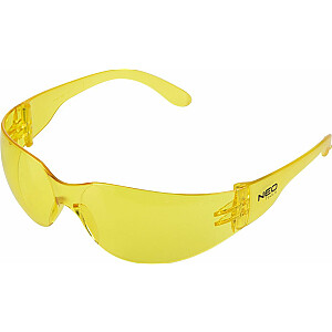 Neo aizsargbrilles (aizsardzības brilles, dzeltenas lēcas, F pretestības klase)