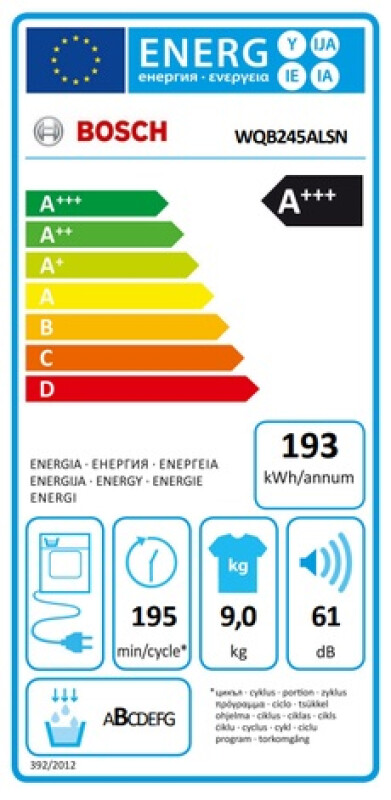 Сушилка для белья BOSCH WQG241AKPL