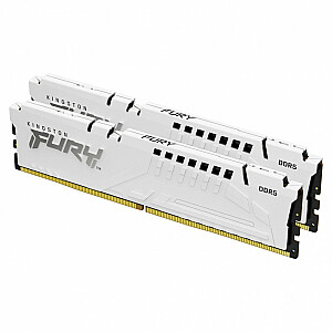 Память DDR5 Fury Beast 64 ГБ (2*32 ГБ)/6000 CL30 EXPO, белый