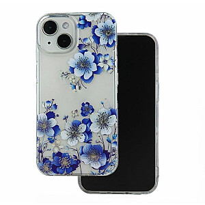Чехол iLike для Samsung Galaxy S22 IMD с цветочным принтом