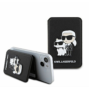 Karl Lagerfeld Универсальный кошелек Choupette MagSafe с отделением для карт и чехлом-подставкой, черный