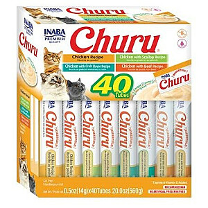 INABA Churu Variety Box Cālis - Kaķu gardumi - 40 x 14 g