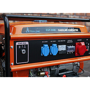 Ģenerators Extralink Power EGP-5500 benzīns, 5,5 kW 3F