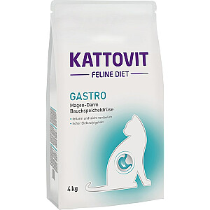 Kattovit Gastro 4кг сухой корм для кошек взрослый овощной