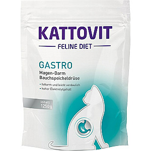 Kattovit Gastro 1,25kg sausā kaķu barība pieaugušiem dārzeņiem