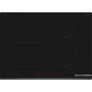 Plīts virsma Bosch Serie 6 PVS731HB1E melna Iebūvēta indukcijas plīts virsma ar 70 cm zonu 4 zonu(-as)