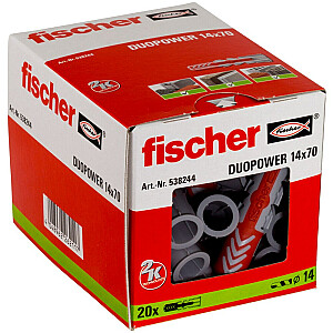 Fischer DUOPOWER universāls stiprinājums 14X70 (garā versija) 20 gab.