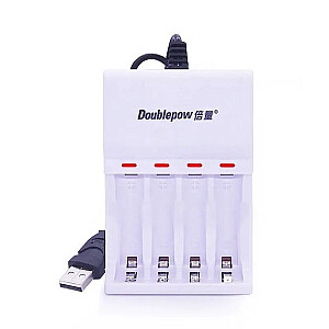 Doublepow DP-U82 4x portu USB akumulatoru lādētājs 1,2V AA | AAA