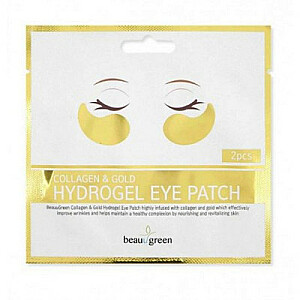 BEAUUGREEN Collagen &amp; Gold Hydrogel Eye Patch hidrogēla acu plāksteri 2 gab.
