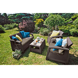 Комплект садовой мебели Bahamas Set коричневый