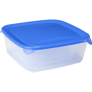 Набор из 4 пищевых контейнеров прямоугольник 0,8+1,7+2,9+0,5 л Fresh&amp;amp;Go синий