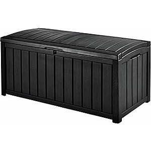 Ящик для хранения для сада / скамейка Glenwood Storage Box 390 L - серый