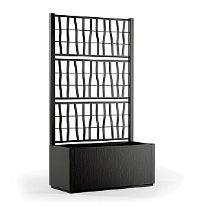 Ящик для цветов с решеткой Ethica 80x36x140 см серый