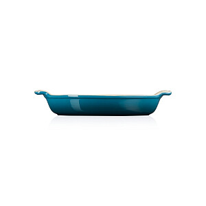 Овальная форма для выпечки Heritage из керамогранита 28 см / 1,6 л синяя